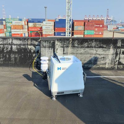 गुणवत्ता  0-360 Degree Direction Laser Wind Speed Measurement ASCII Data Format Wind Lidar कारखाना